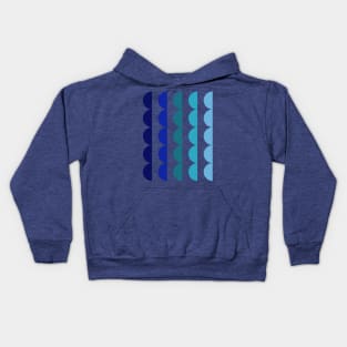 Scallops! Blue Color! Kids Hoodie